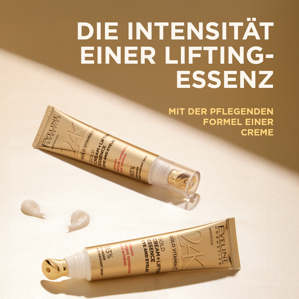 Goldene Lifting-Creme + Aktiv-Essenz für Augen und Augenlider - 2