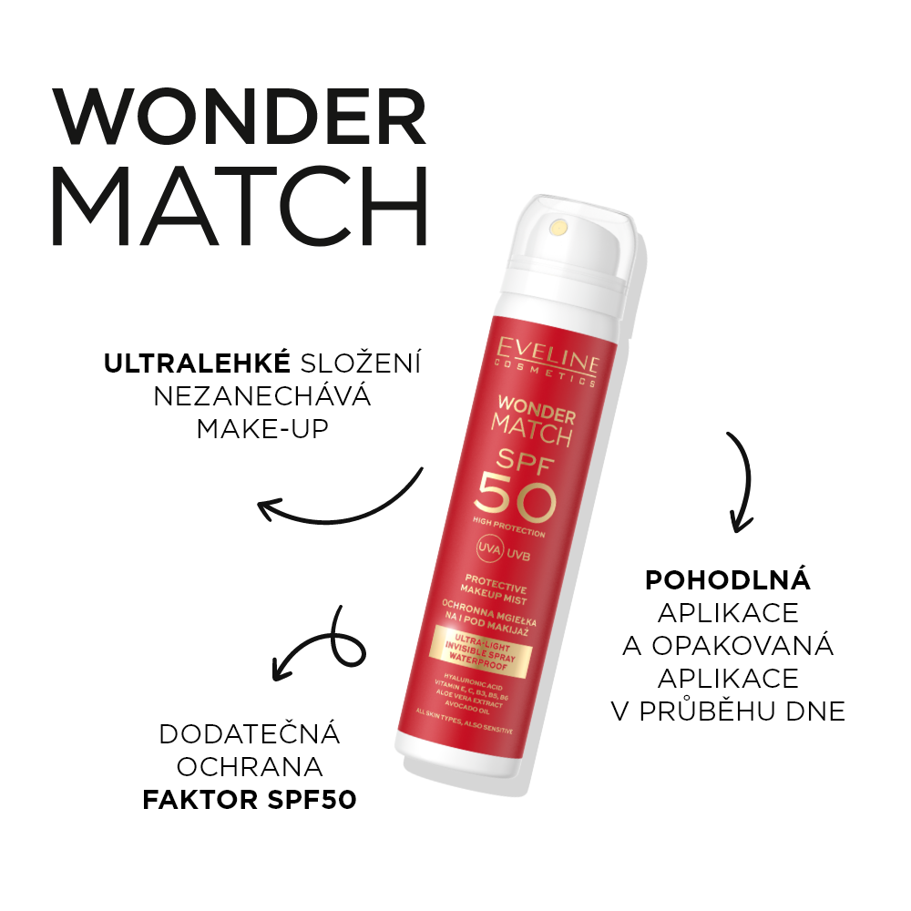 Ultralehká ochranná mlha s SPF 50 pro použití na make-up i pod něj - 2
