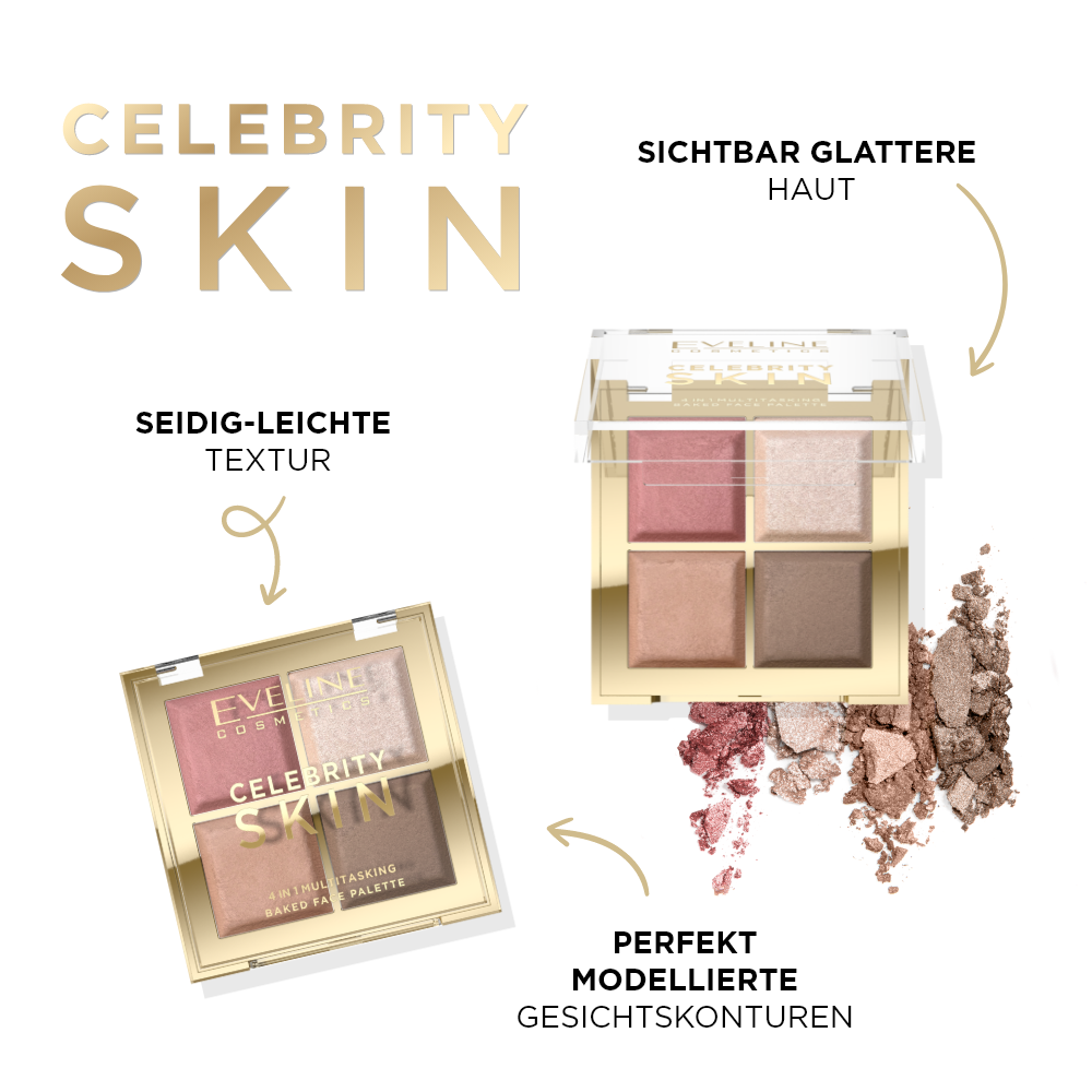 Gebackene multifunktionale Konturpalette 4-in-1 - 2