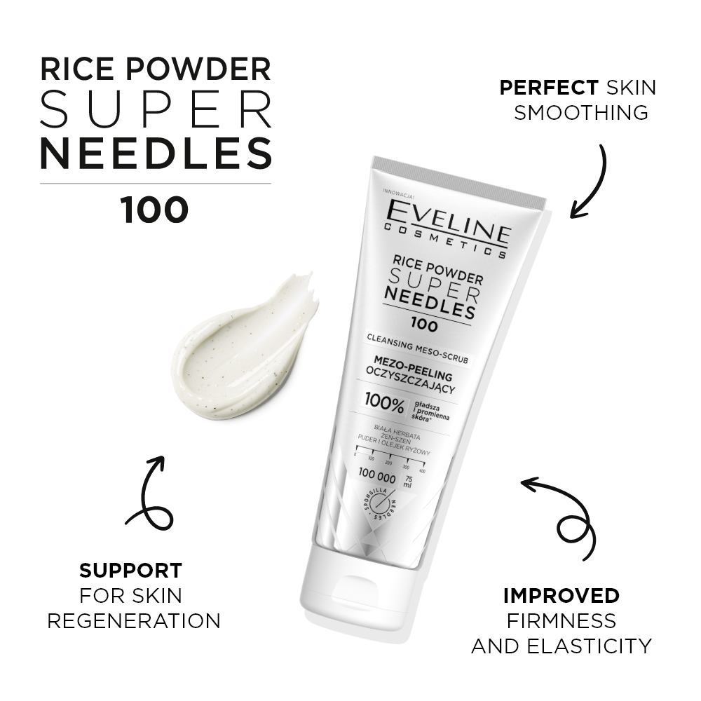 Rice powder 100 Cleansing meso-scrub – Eveline Cosmetics