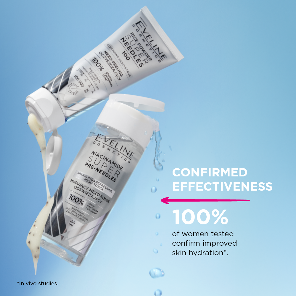 Niacynamide Sparkling & refreshing meso-toner – Eveline Cosmetics