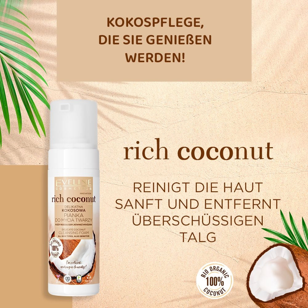 Sanfter Gesichtsreinigungsschaum aus Kokosnuss - 2