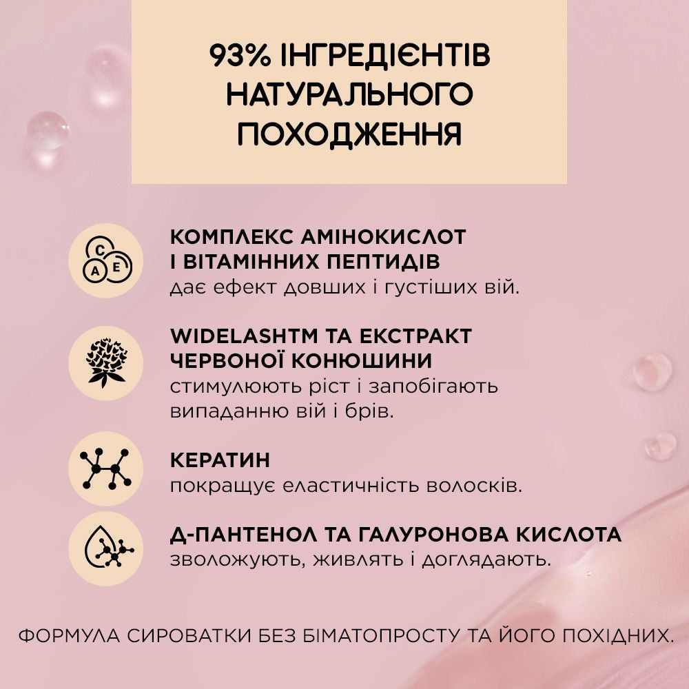 Мультипептидна сироватка для росту вій та брів - 2