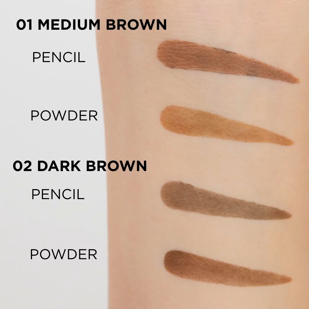 Eyebrow pencil with sponge and brush 3in1 - 2