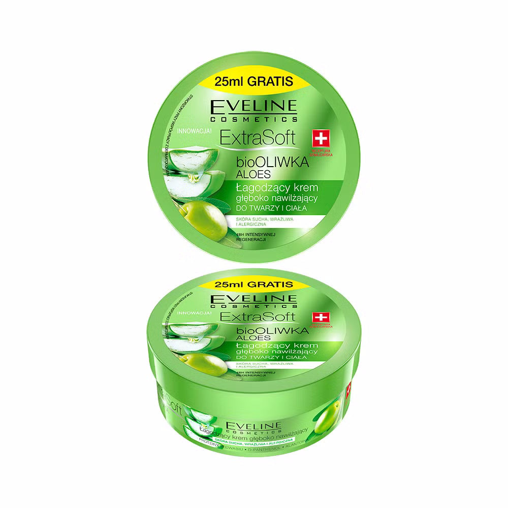 Extra Soft Bio Moisturizing moisturizing face&body cream, bioolive & aloe  vera Eveline Cosmetics Official Online Store