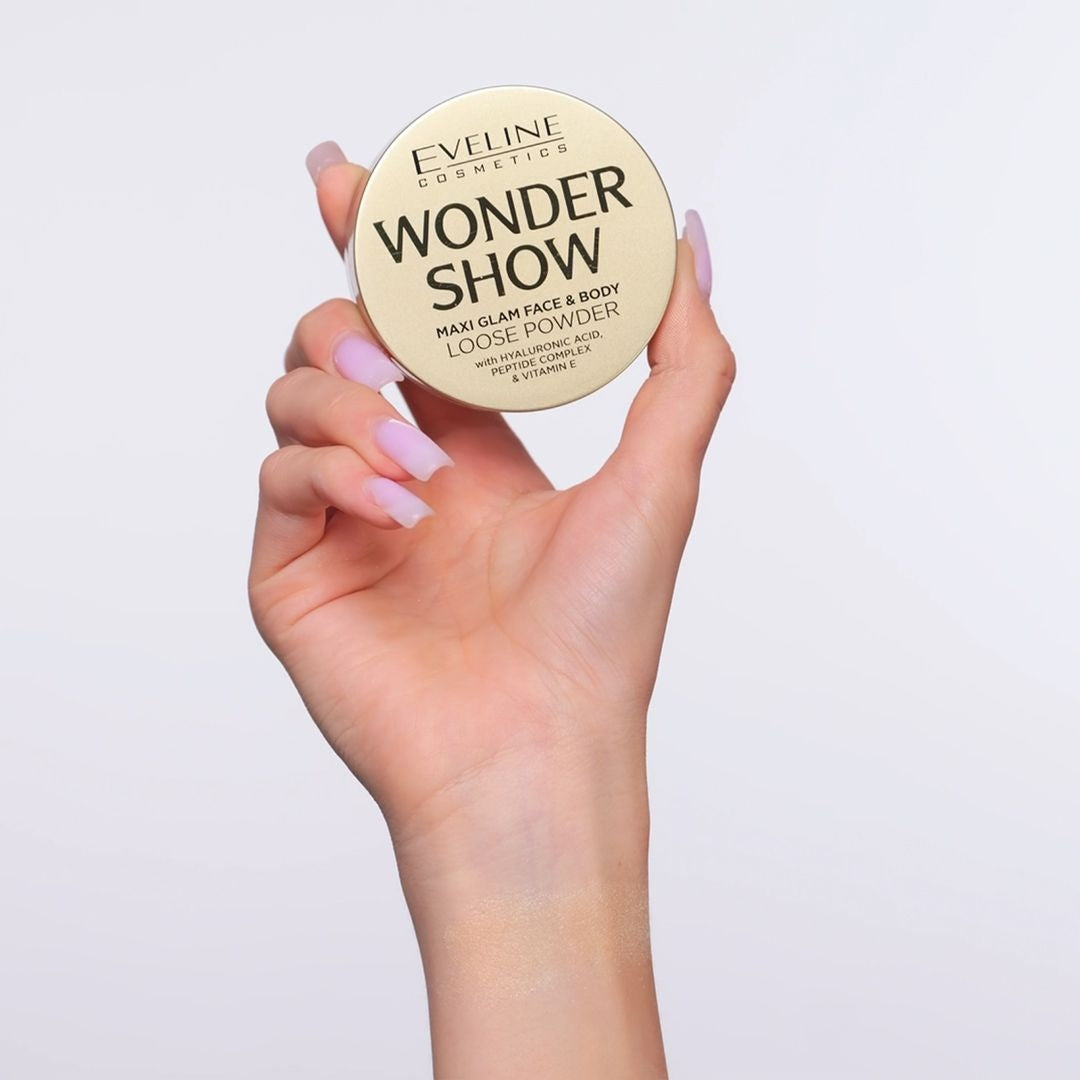 Loose powder for face and body Maxi Glam – Eveline Cosmetics