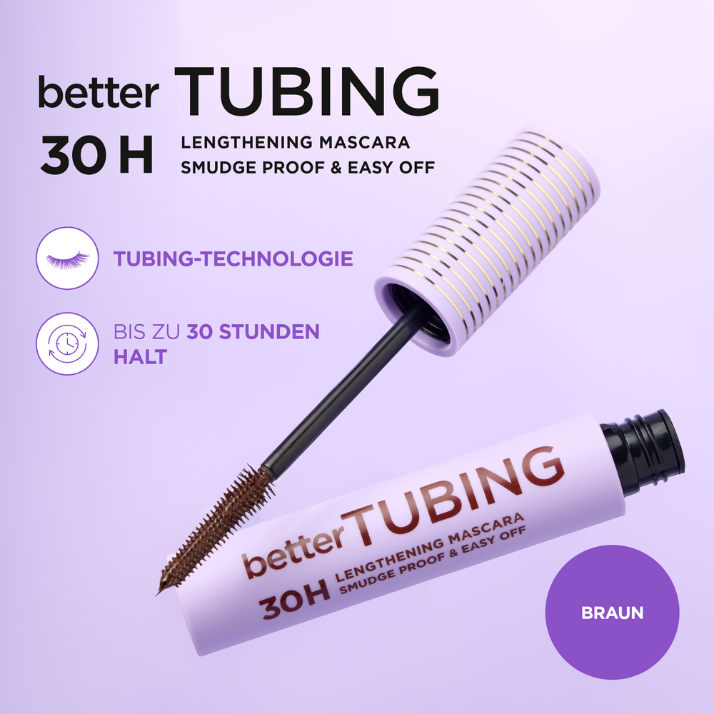 Better Tubing Lengthening Mascara 30h, braun - 2