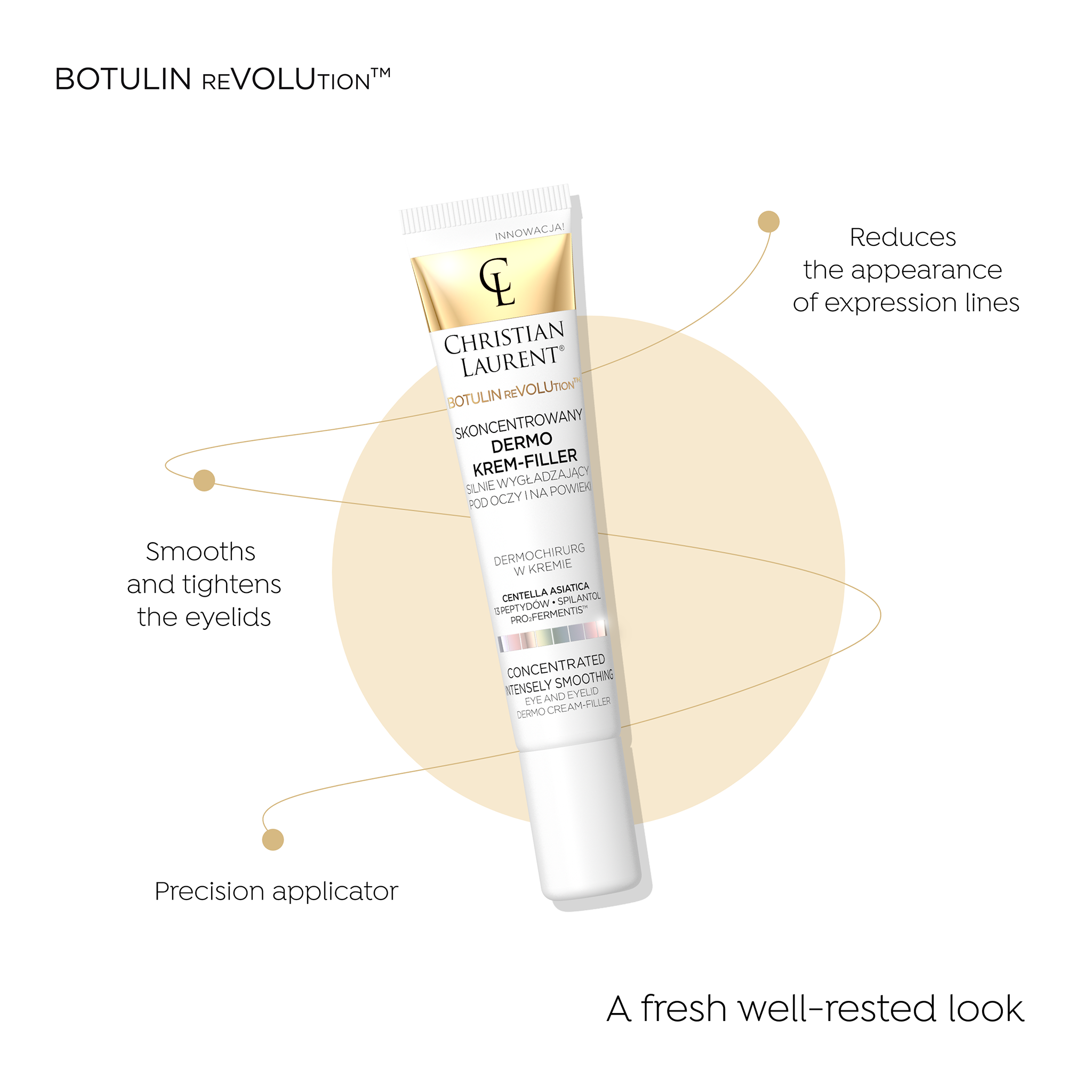 Concentrated dermo eye cream-filler strongly smoothing - 2