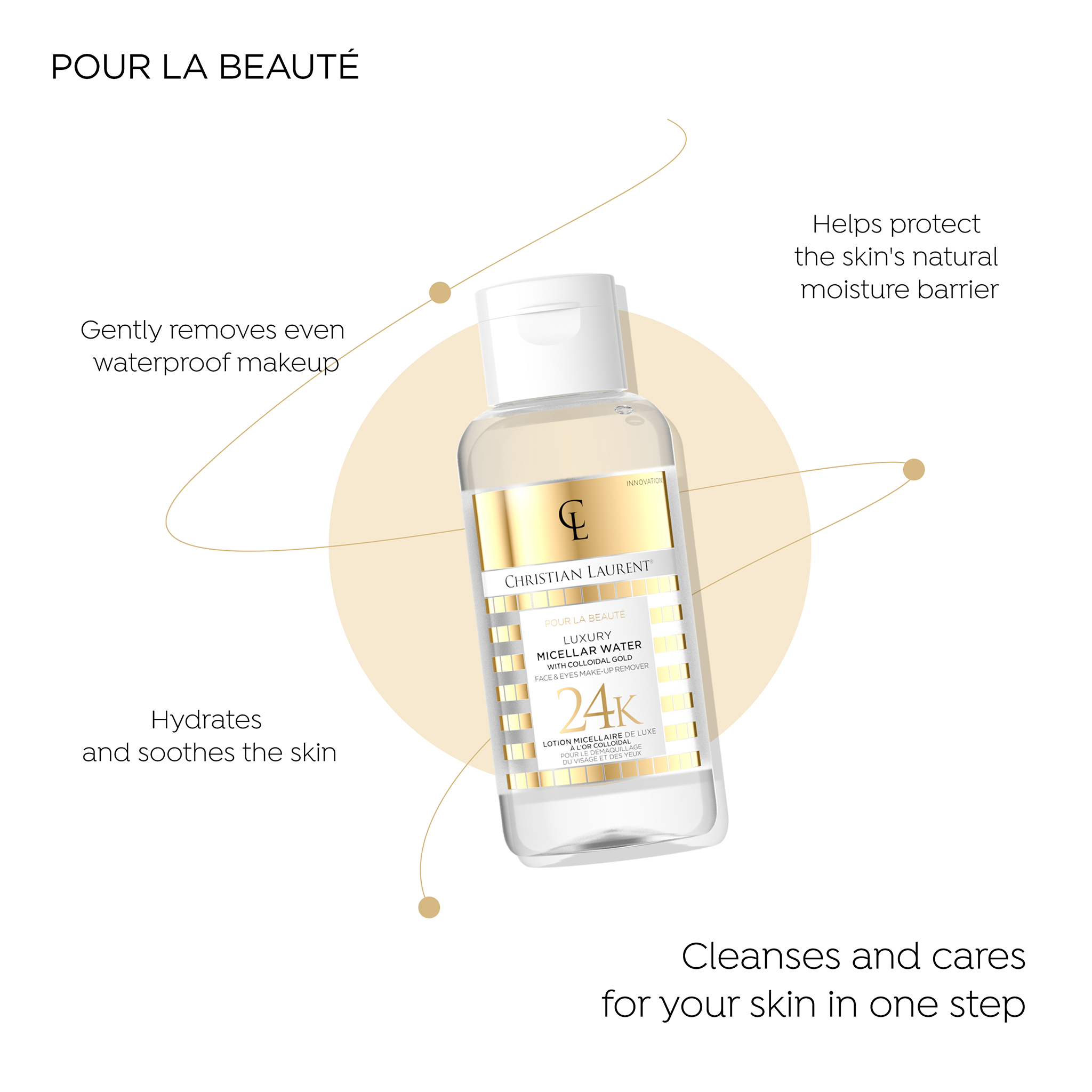 Luxurious micellar water with colloidal gold 24K 100 ml - 2