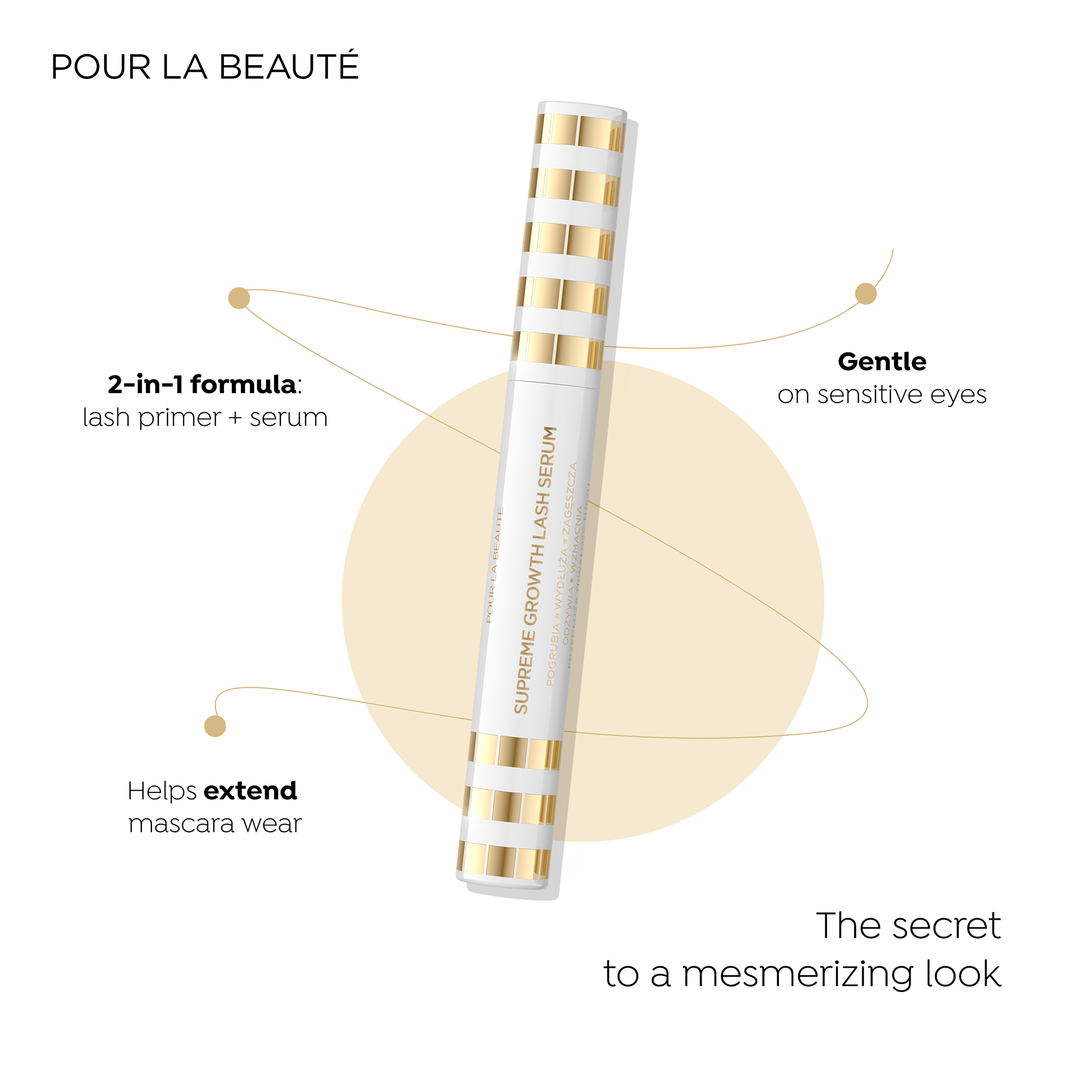 Active base and eyelash serum Supreme Growth - 2