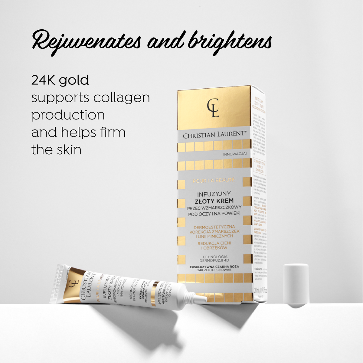 Infusion gold anti-wrinkle eye and eyelid cream – Eveline Cosmetics