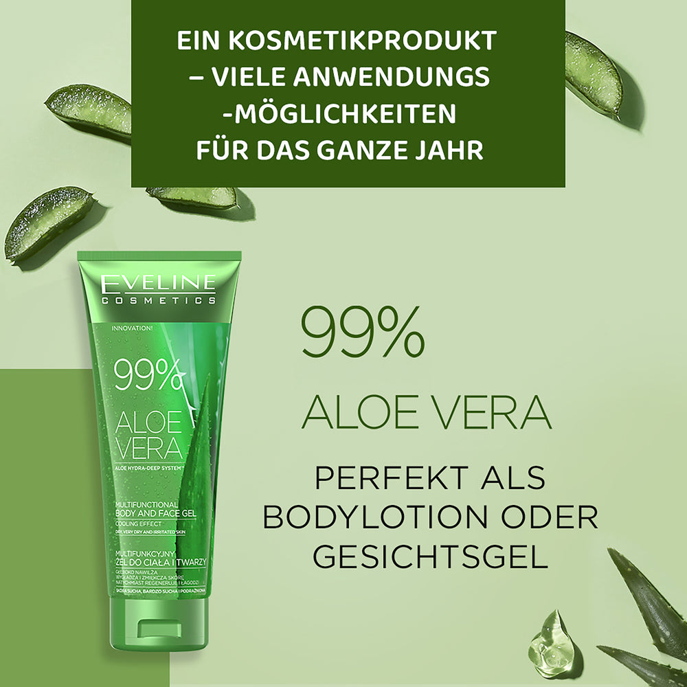 Multifunktionales Gel für Körper und Gesicht Aloe Vera 99% - 2