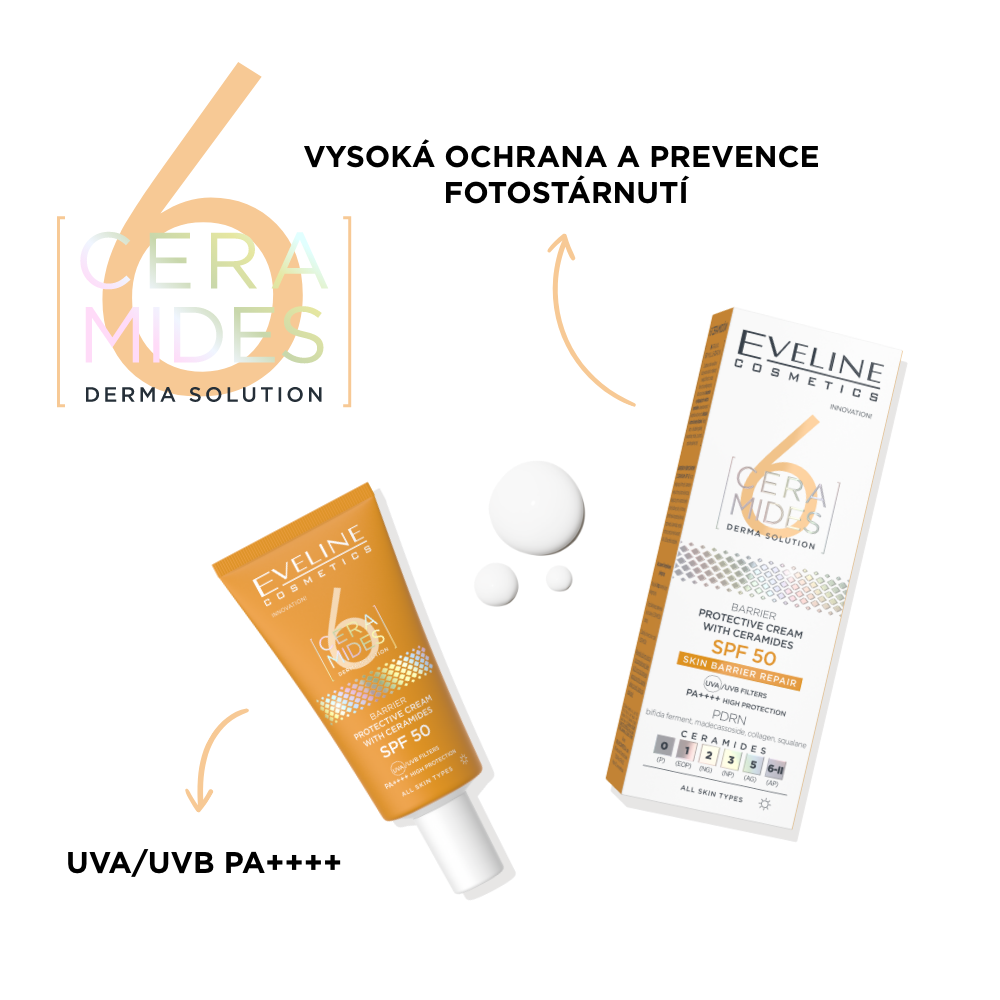 Bariérový ochranný krem SPF 50 s ceramidy  - 2