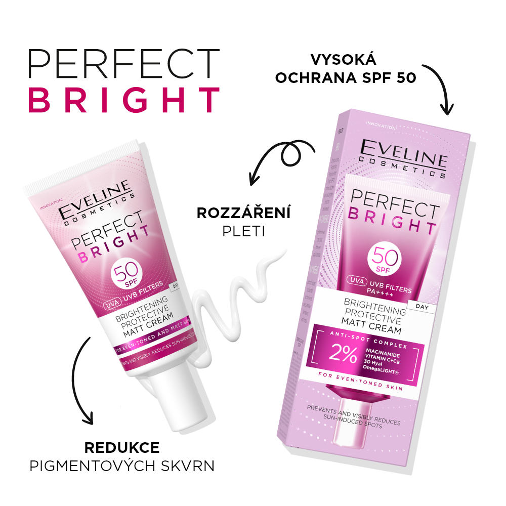 Rozjasňující ochranný matný krém s SPF 50 - 2