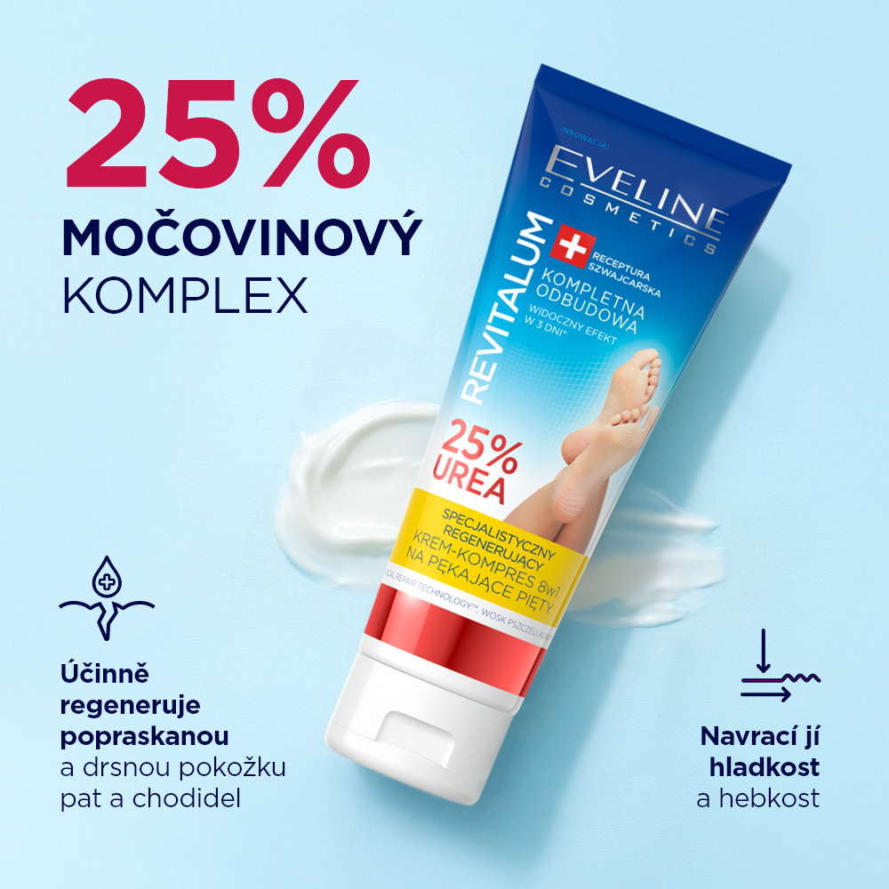 Krém-obklad na popraskané paty 8v1 25% urea - 2
