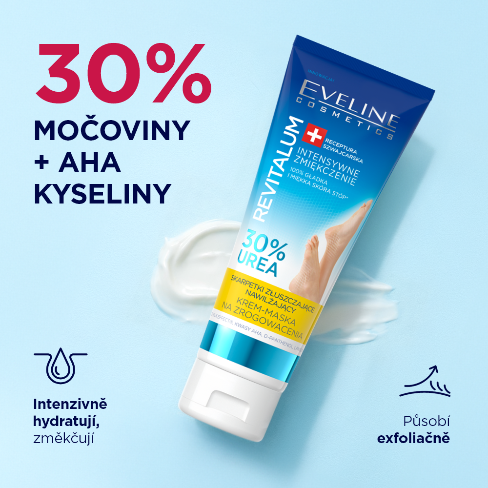 Intenzivní zjemňující 30% urea exfoliační ponožky hydratační krém-maska na zrohovatění - 2