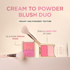 Cream-to-powder blush duo