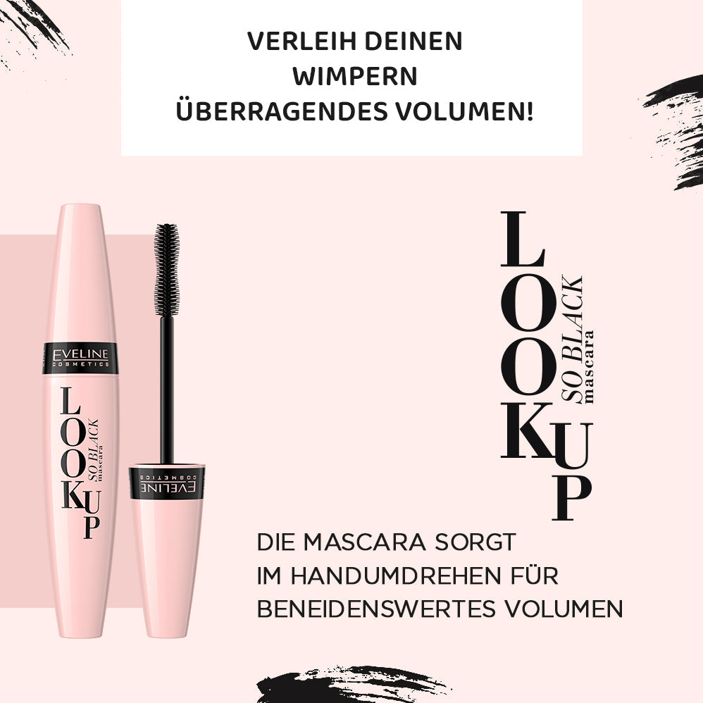 Verdickende und trennende Wimperntusche, So Black - 2