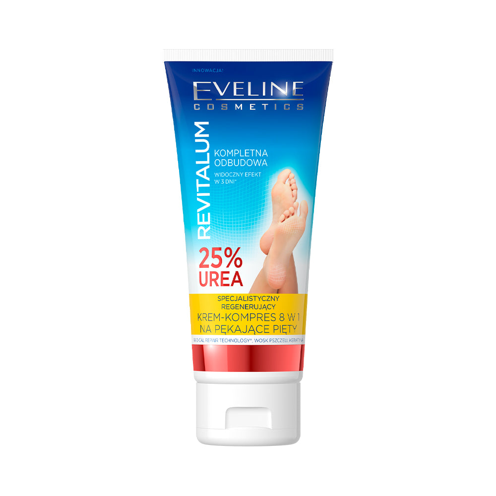 Intensely regenerating cream-compress for cracking heel with 25% urea