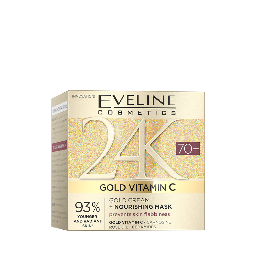 Zlatý vyživující krém–maska 70+