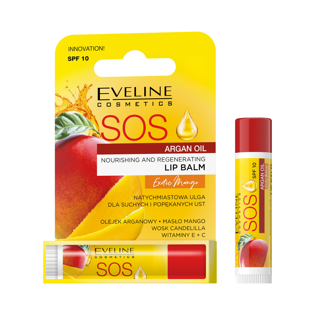 S.O.S. Живильно-відновлюючий бальзам для губ Exotic Mango
