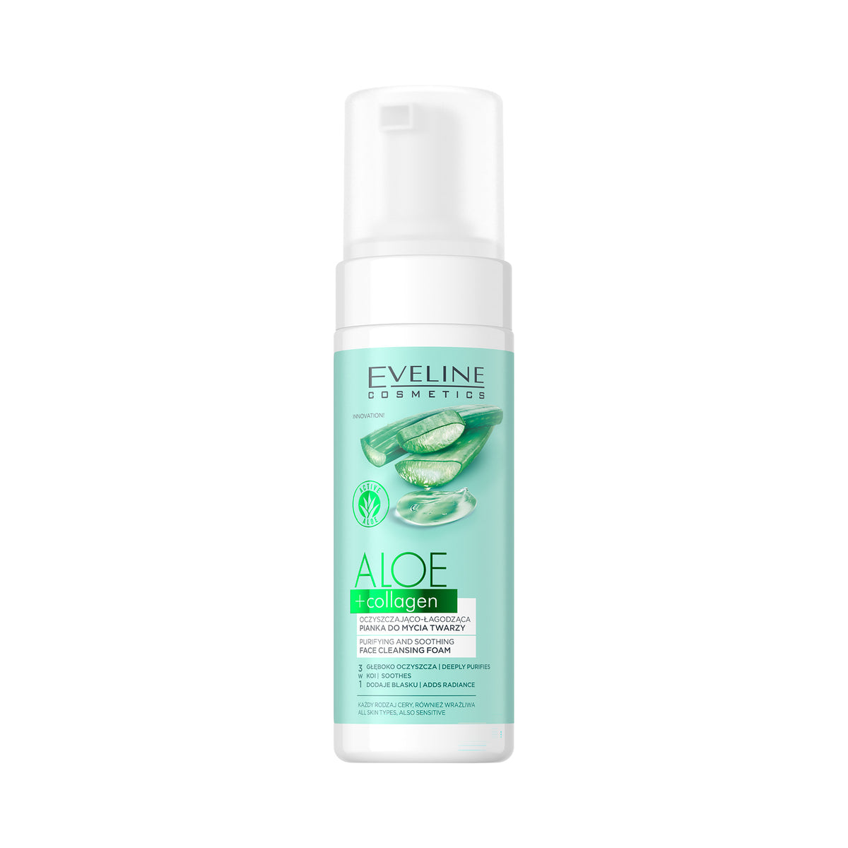 Cleansing and soothing face foam