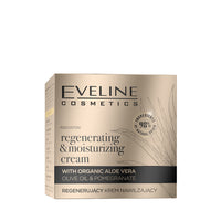 Regenerating&moisturizing cream with organic aloe vera