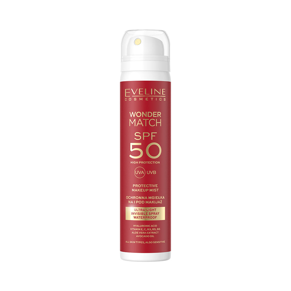 Ultralehká ochranná mlha s SPF 50 pro použití na make-up i pod něj
