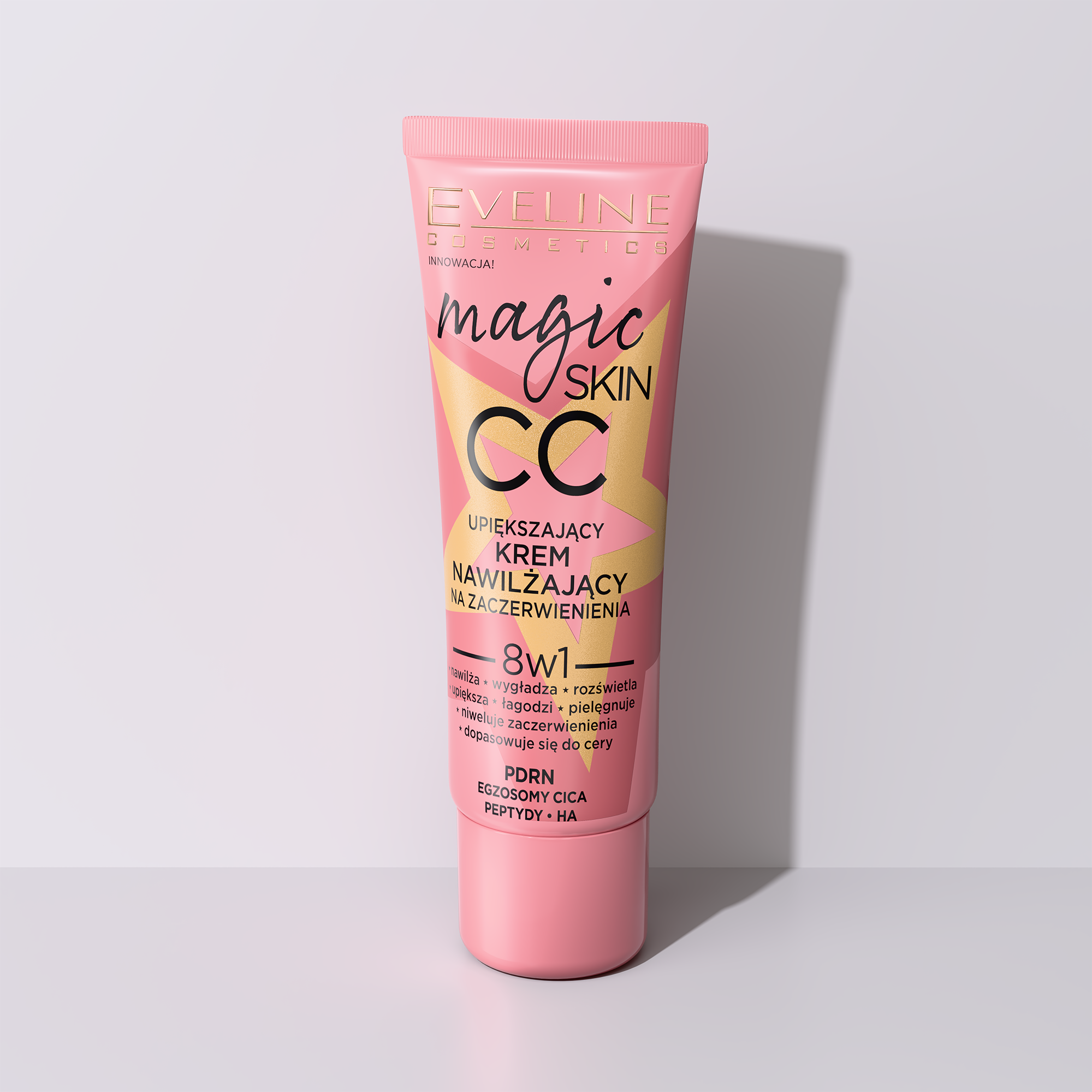 Beautifying moisturizing cream neutralizes redness
