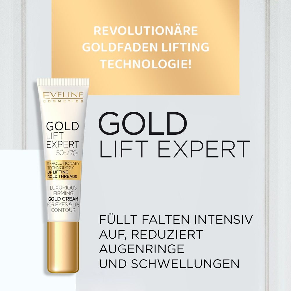 Luxuriöse Gold-Creme zur Straffung von Augen- und Lippenkonturen 50+/70+ - 2