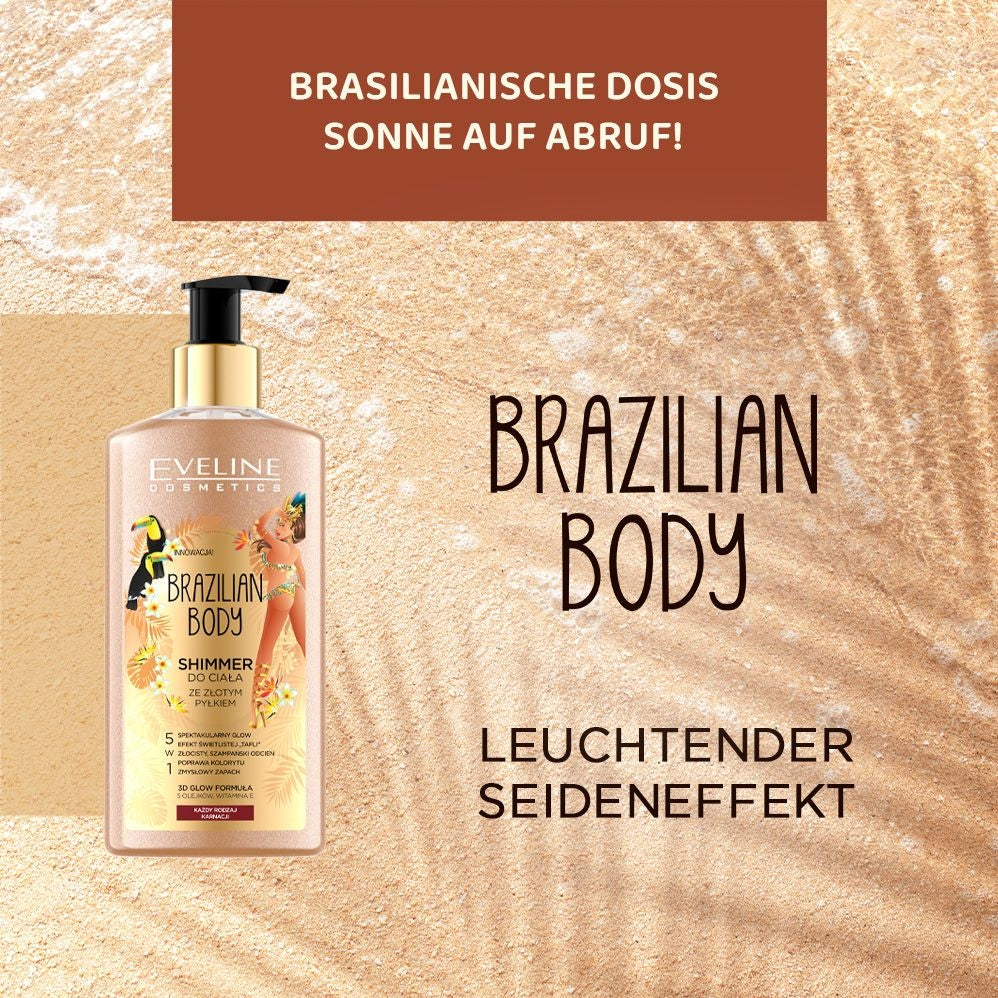 Goldener Body Shimmer mit Glitzerpartikeln - 2