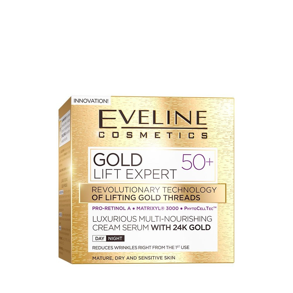 Luxuriöses, multi-nährendes Creme-Serum mit 24K Gold, 50+