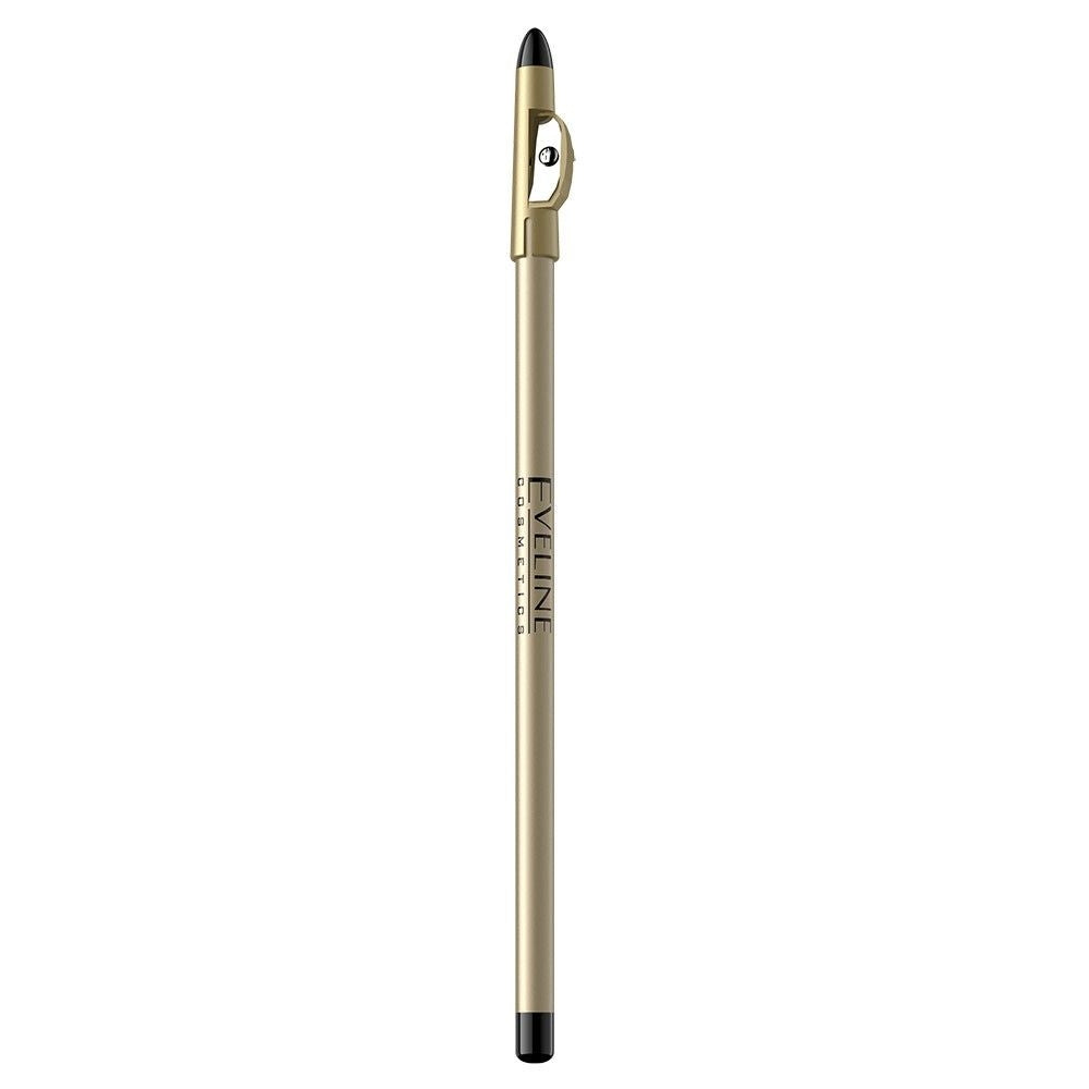 Long eye pencil with sharpener, black