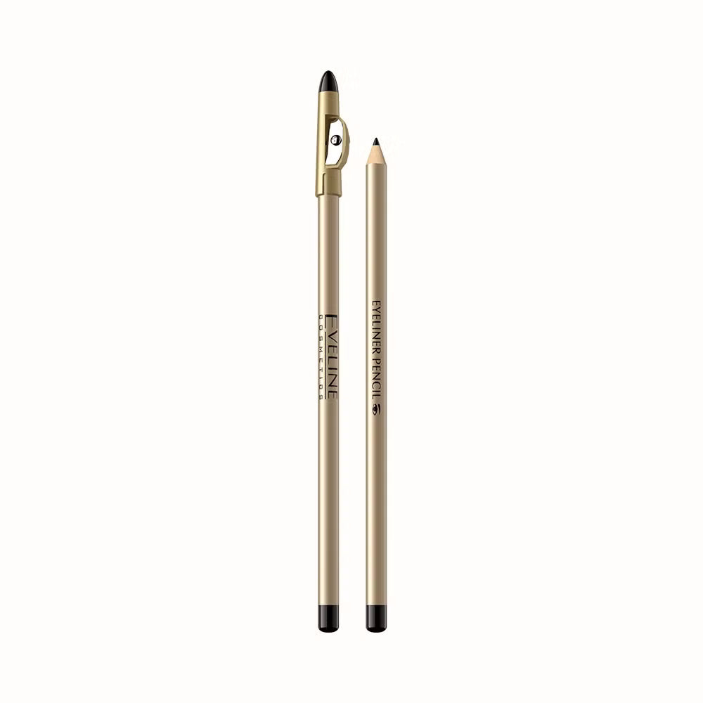 Long eye pencil with sharpener, black - 2