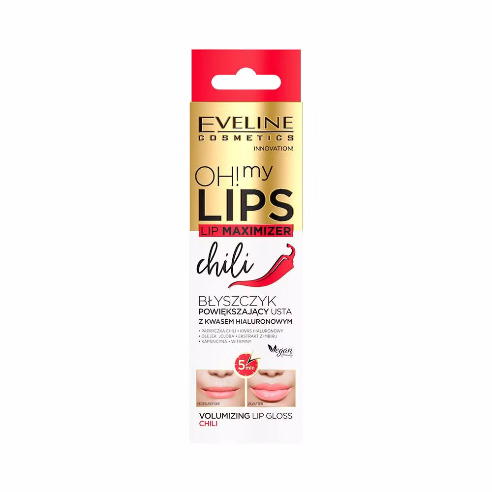 Plumping Lipgloss mit Chili und Hyaluronsäure – Tinted Red