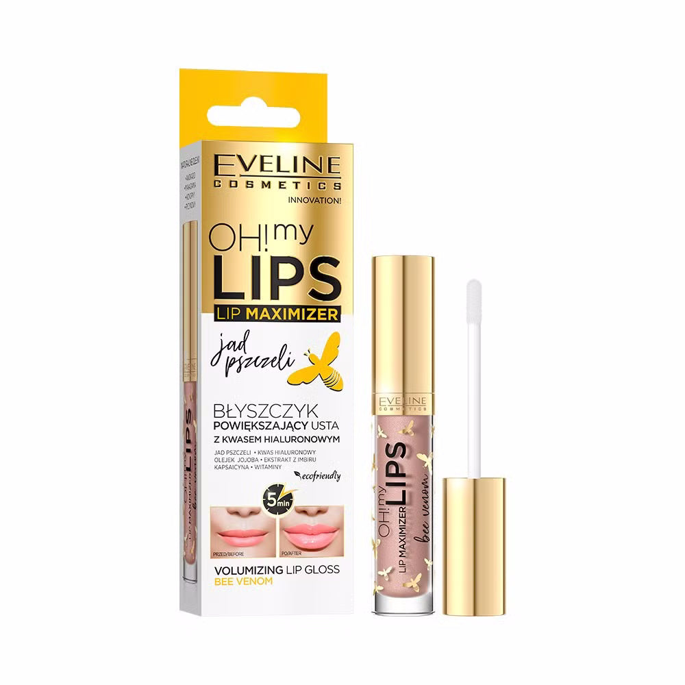 Plumping Lipgloss mit Hyaluronsäure und Bienengift