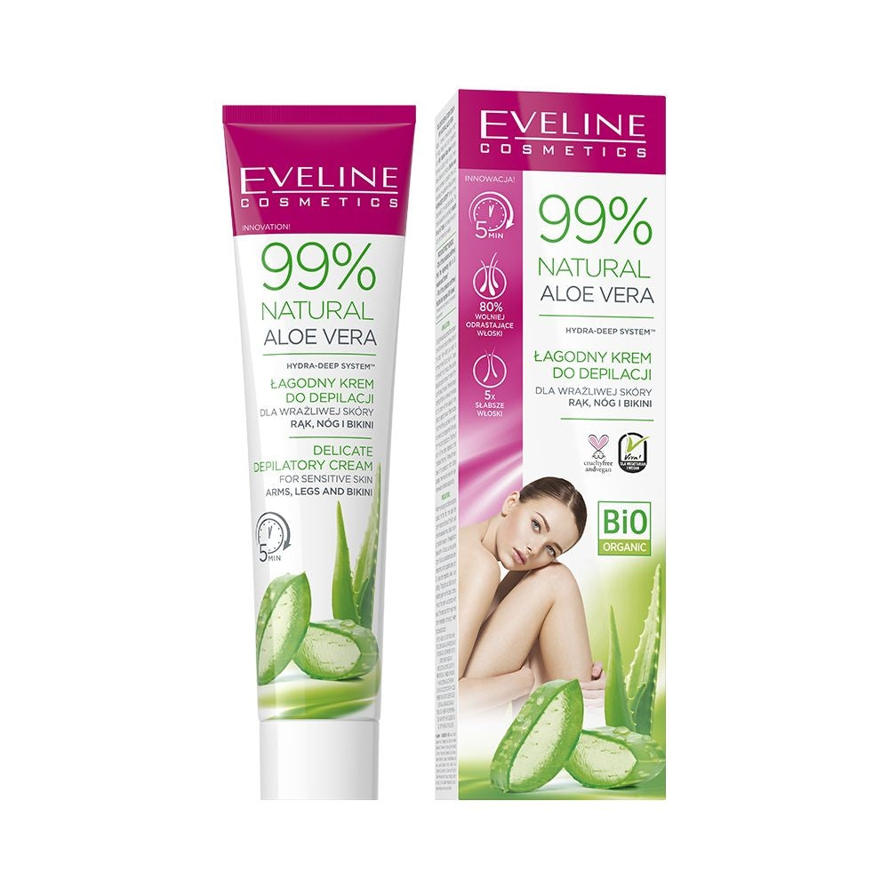 Delicate depilatory cream for arms, legs and bikini
