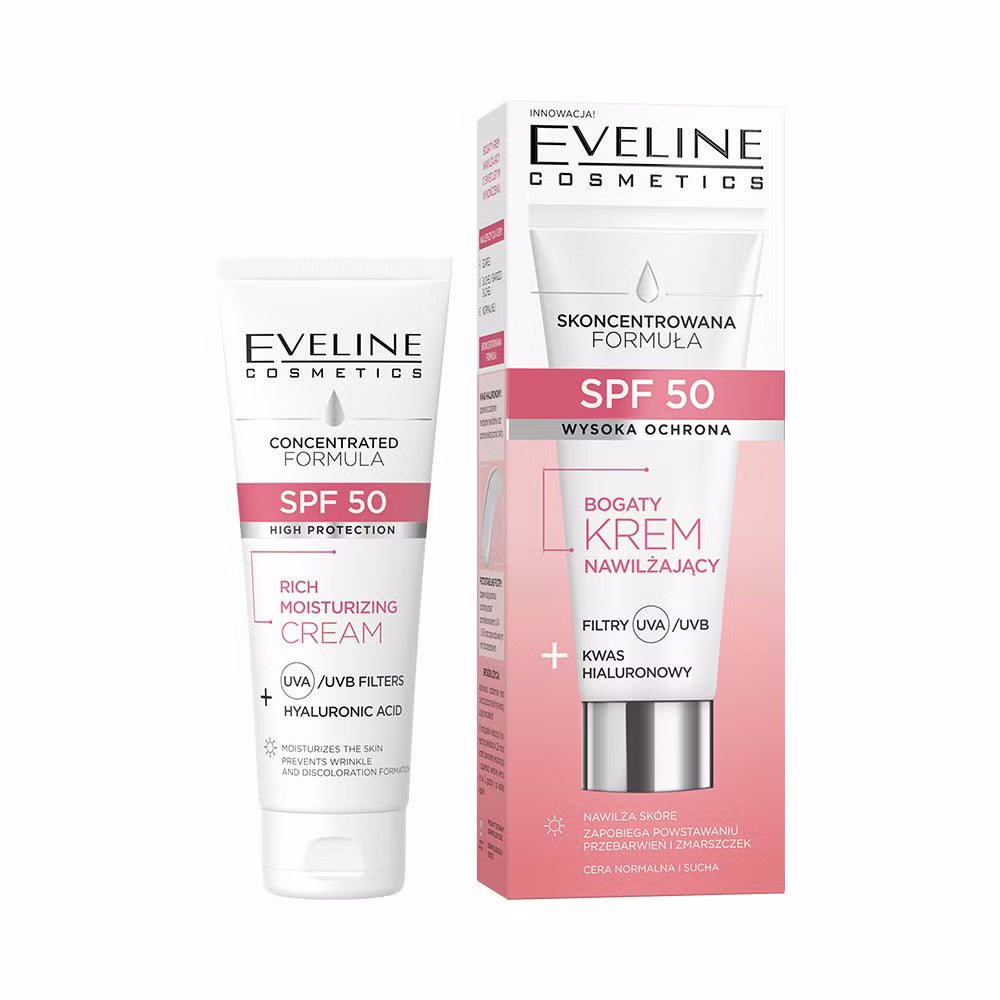 Eveline Cosmetics - Rich moisturizing cream with SPF 50