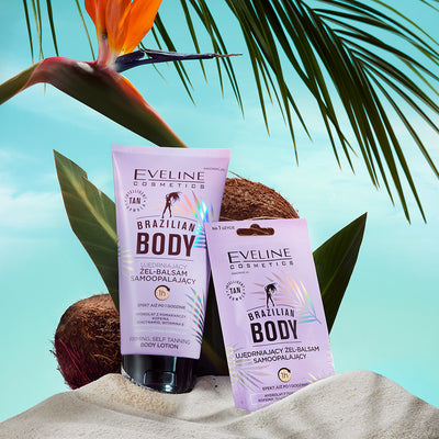 Brazilian Body holiday set: gel lotion, self-tanning drops and