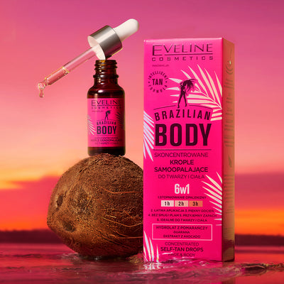 Brazilian Body holiday set: gel lotion, self-tanning drops and