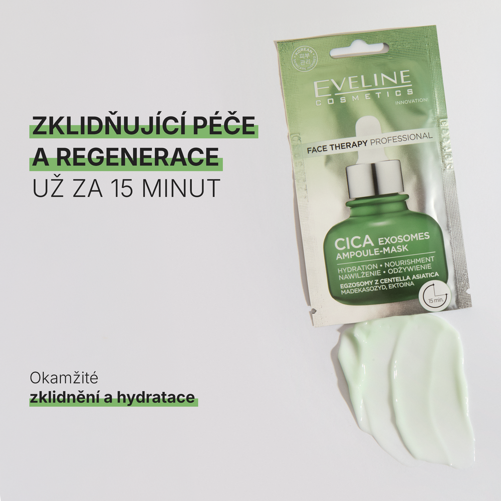 Hydratační a vyživující pleťová maska, exozomy CICA - 2