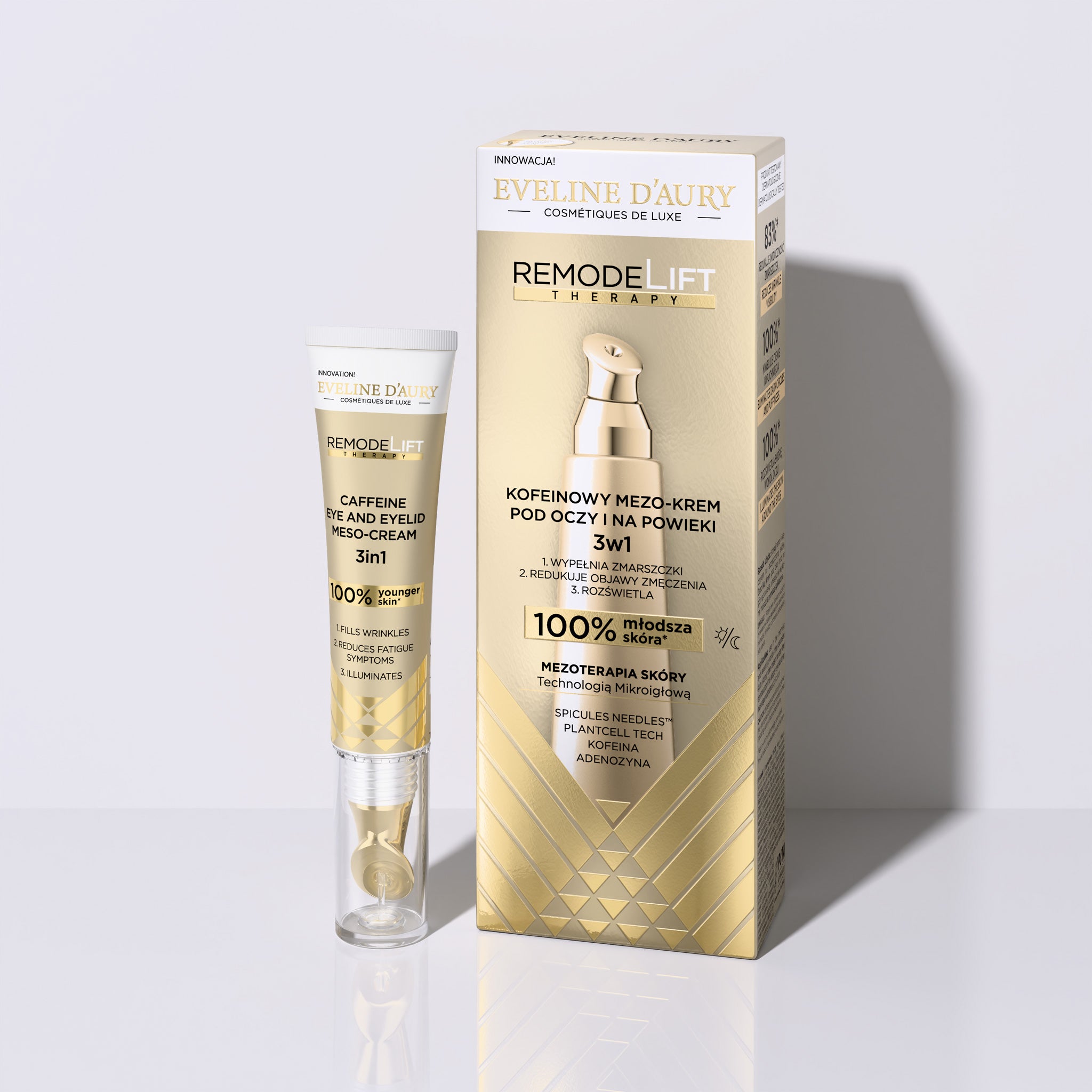 Caffeine eye and eyelid meso-cream 3in1