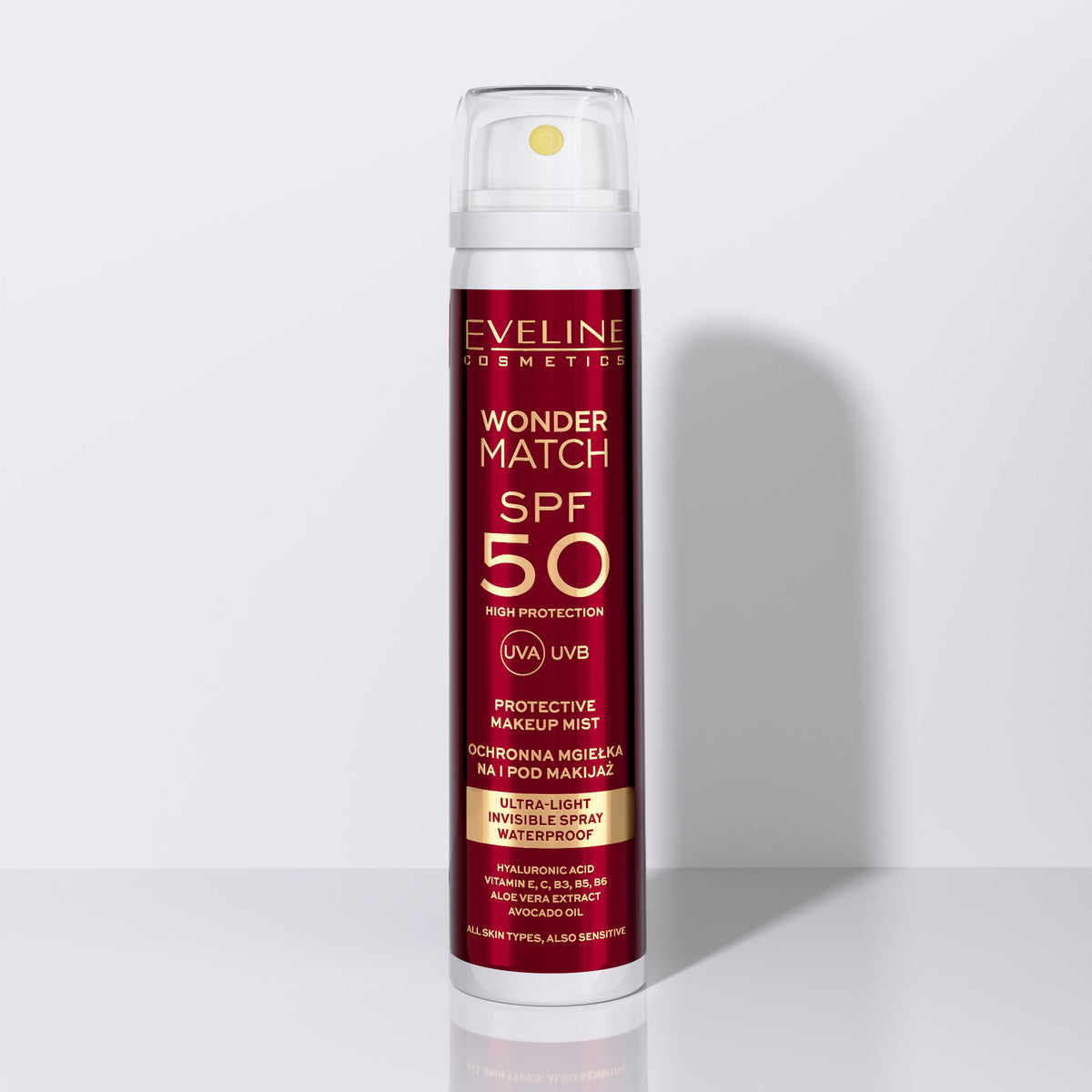 Ultra-light SPF 50 protective mist for the face