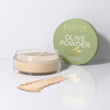 Loose powder with olive leaf and seed extract