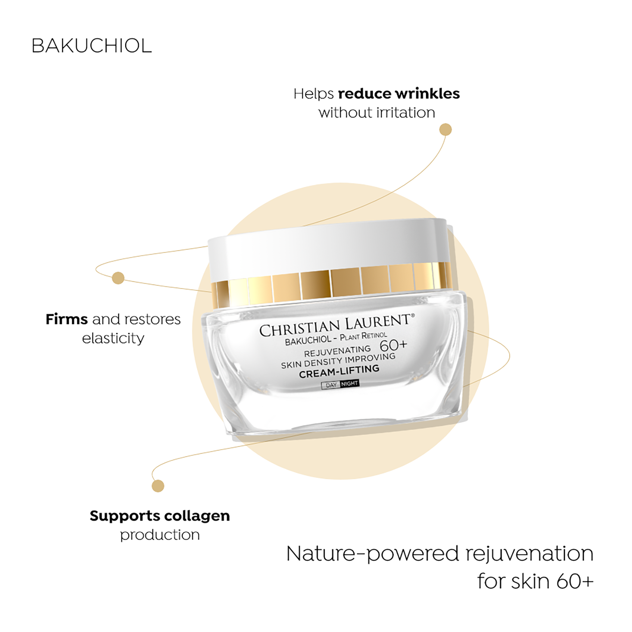 Rejuvenating lifting cream improving skin density 60+ - 2