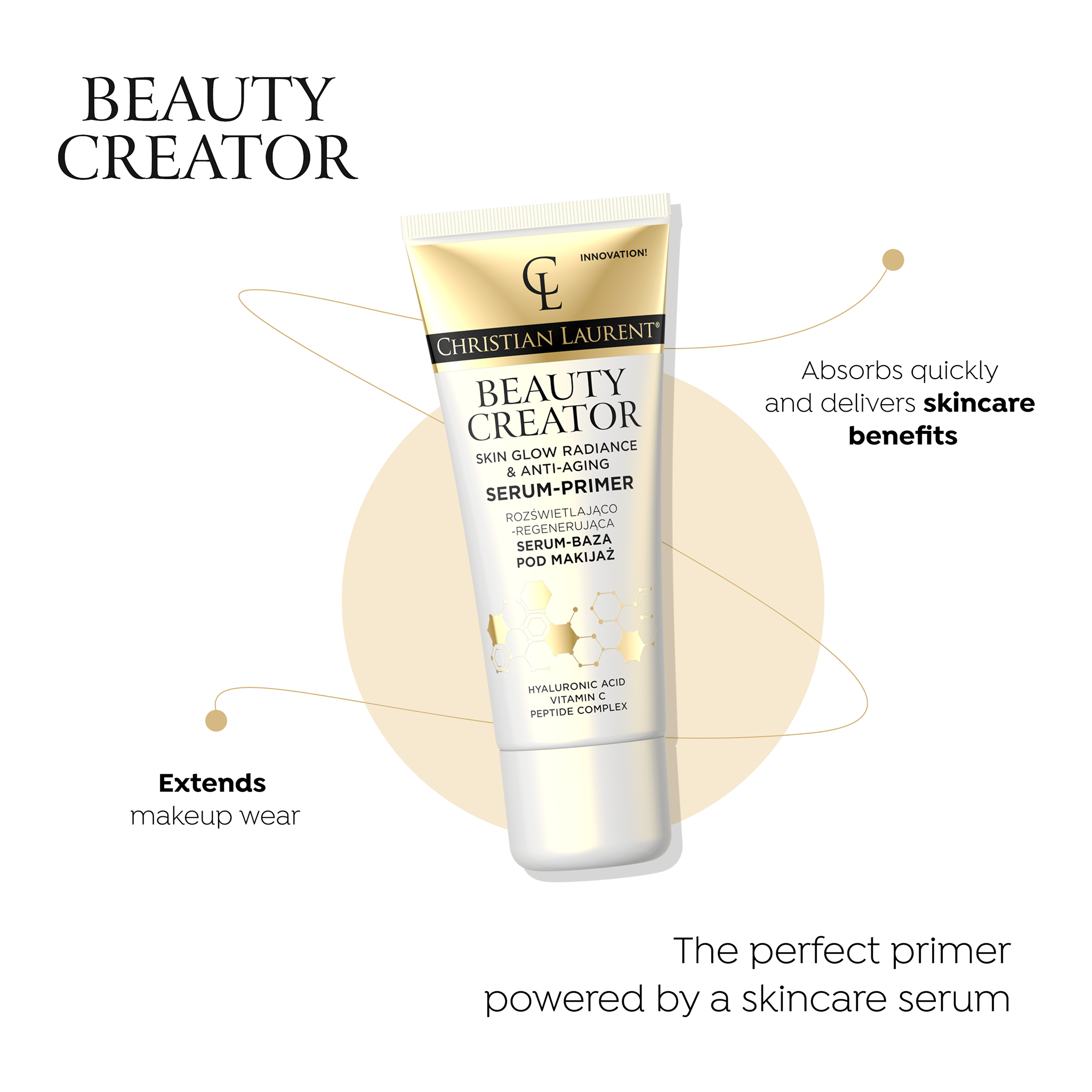 Skin glow radiance and anti-ageing serum-primer - 2