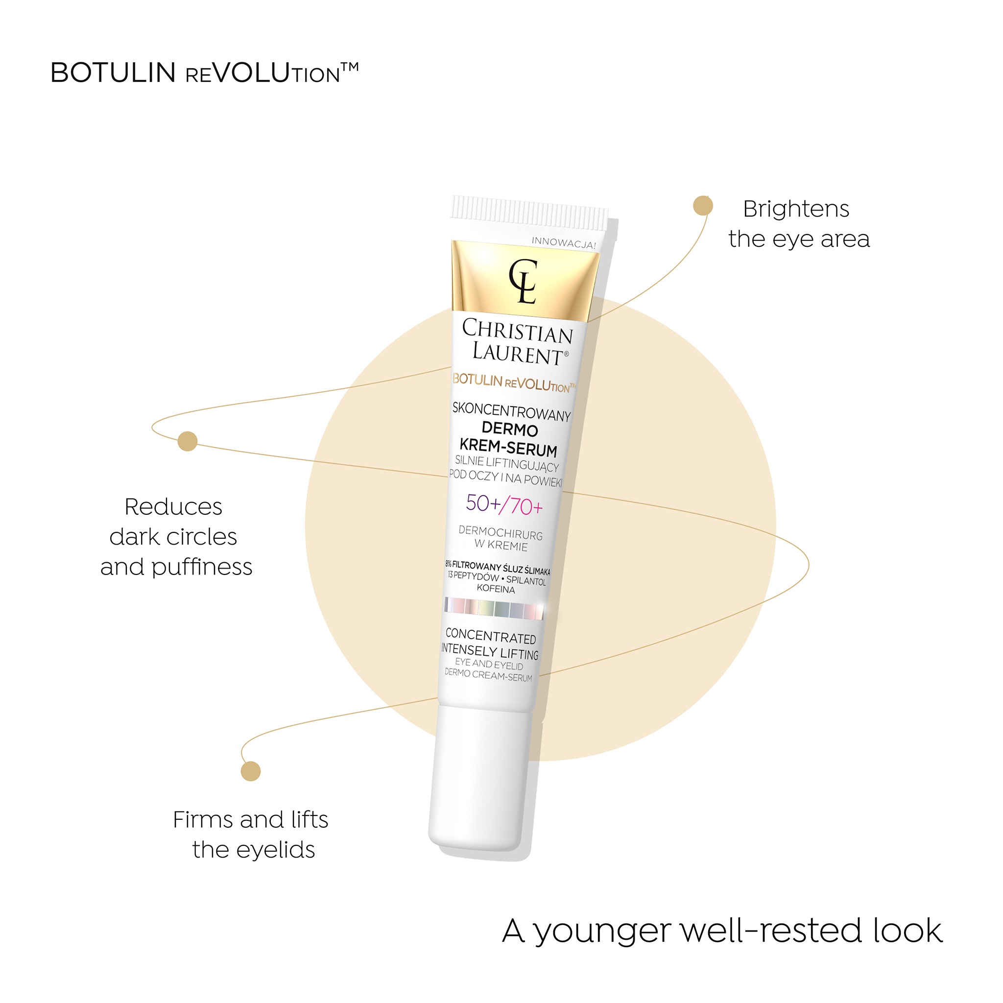 Concentrated lifting eye and eyelid dermo cream-serum - 2
