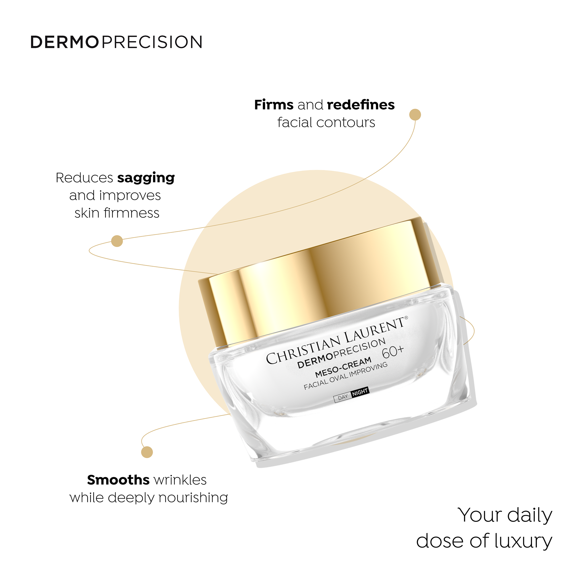 Meso-cream improving the face oval 180 000 microneedles - 2