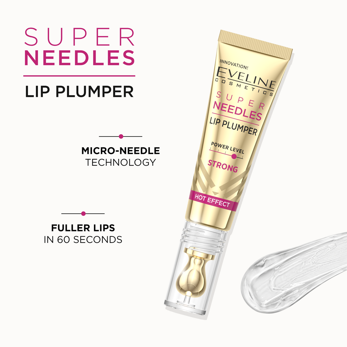 Lip plumper oil with microneedles, strong version - 2