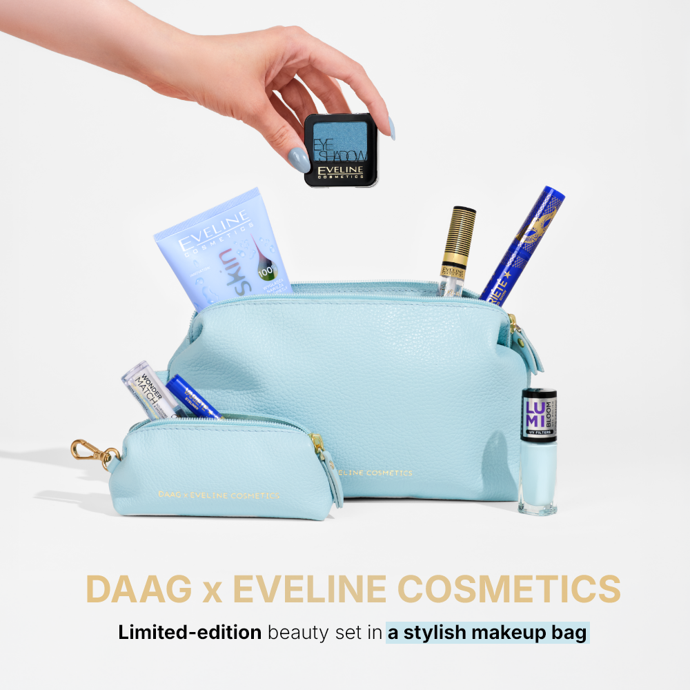 DAAG x Eveline Cosmetics Limited-edition beauty set with makeup bags - 2